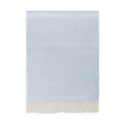 (Women) Loro Piana Light Blue Cashmere Scarf - Simple, Warm & Versatile. FAI0988C01J