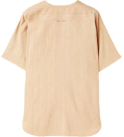 Lookbook (W) Loro Piana 2024春夏淺黃色V領口袋短袖襯衫 FAN7463E0B5