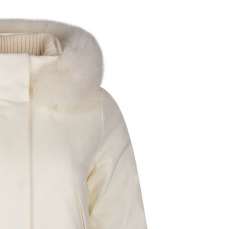 Purchase (W) Loro Piana 素色長袖連帽毛領外套 FAF80861230