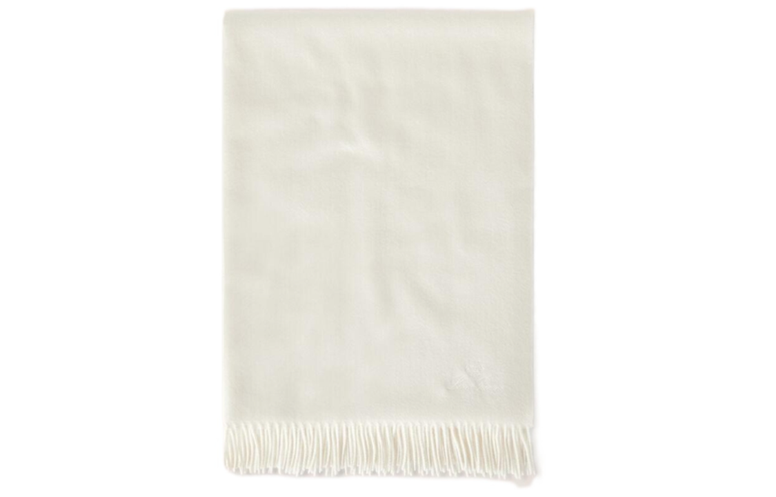 Order (W) ロロピアーナ レディース 白無地 カシミア スカーフ FAO37651000