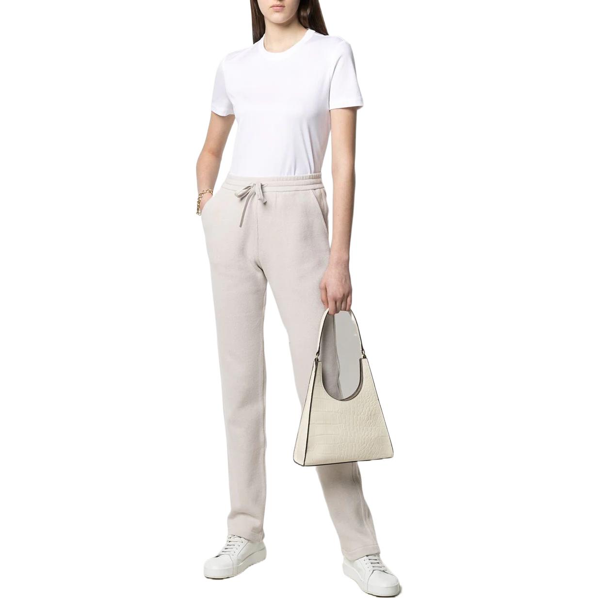 Shop (W) ロロピアーナ SS22 ホワイト クルーネック 半袖 Tシャツ FAI50691000