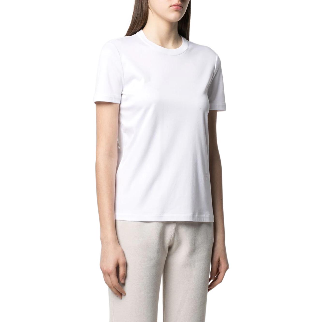 Purchase (W) ロロピアーナ SS22 ホワイト クルーネック 半袖 Tシャツ FAI50691000