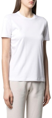 (W) ロロピアーナ SS22 ホワイト クルーネック 半袖 Tシャツ FAI50691000 Purchase (W) ロロピアーナ SS22 ホワイト クルーネック 半袖 Tシャツ FAI50691000