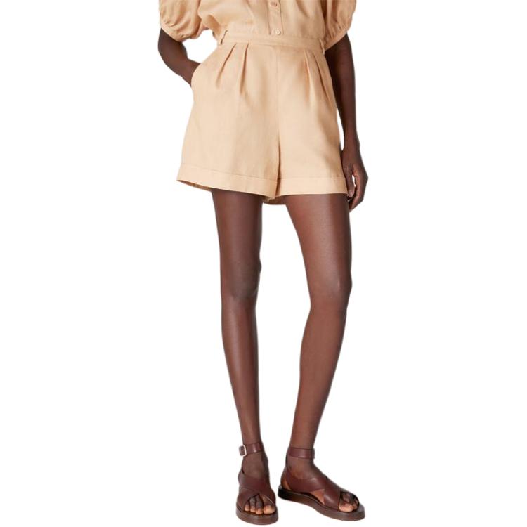 Shop (W) ロロピアーナ SS24 カジュアル ミッドライズ ショーツ ライトジンセンイエロー. FAN8189E0B5