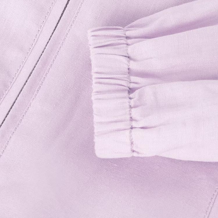 Shop (W) ロロピアーナ SS24 ソリッドジップポケットフーディーボンバージャケット ライトパープル FAN6636401F