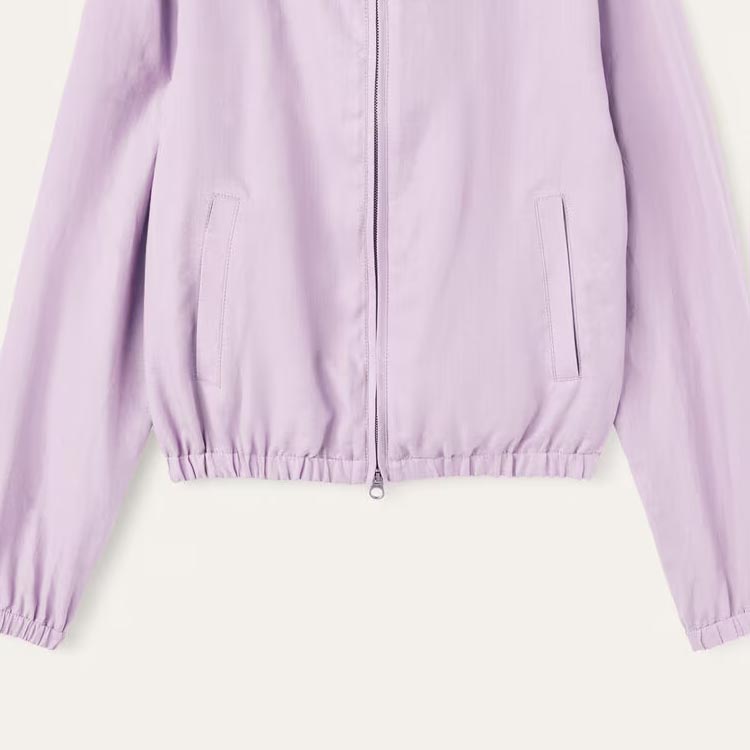 Details for (W) ロロピアーナ SS24 ソリッドジップポケットフーディーボンバージャケット ライトパープル FAN6636401F