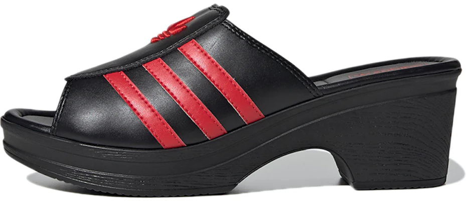 (W) Lotta Volkova x adidas Trefoil Mules 'Hitam Merah' FX8460 Buy (W) Lotta Volkova x adidas Trefoil Mules 'Hitam Merah' FX8460