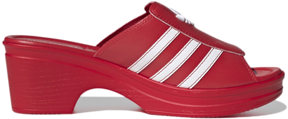 (W) Lotta Volkova x 阿迪达斯三叶草拖鞋 '红色' FW4384 Order (W) Lotta Volkova x 阿迪达斯三叶草拖鞋 '红色' FW4384