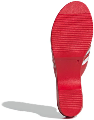 (W) Lotta Volkova x 阿迪达斯三叶草拖鞋 '红色' FW4384 Details for (W) Lotta Volkova x 阿迪达斯三叶草拖鞋 '红色' FW4384