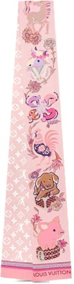 (W) 路易威登 12生肖真絲髮帶圍巾 女款 M71486 Order (W) 路易威登 12生肖真絲髮帶圍巾 女款 M71486