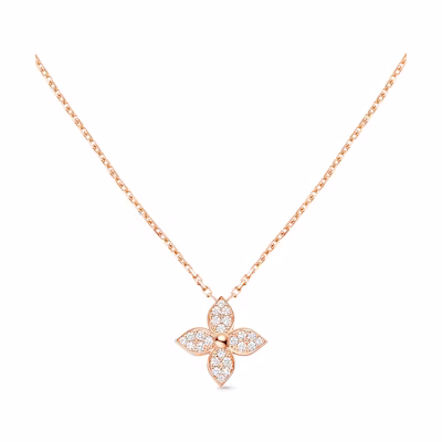 (Women) LOUIS VUITTON 18K Gold Diamond Necklace for Women - Luxury & Elegant. Q93710