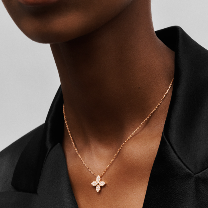 (Women) LOUIS VUITTON 18K Gold Diamond Necklace for Women - Luxury & Elegant. Q93710 圖 3