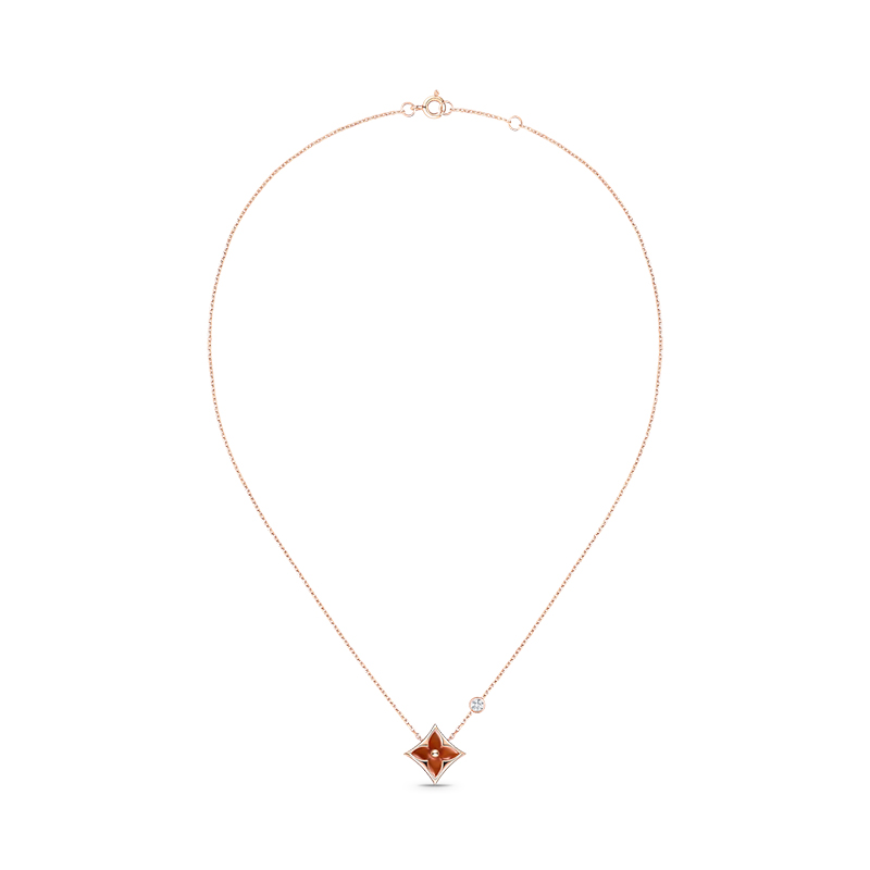 (Women) LOUIS VUITTON 18K Gold Diamond Star Pendant Necklace for Women Q93711 圖 4