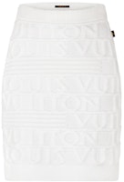 (Women) LOUIS VUITTON 3D Logo Knit Mini Skirt White Casual Wear. 1A92GQ (Women) LOUIS VUITTON 3D Logo Knit Mini Skirt White Casual Wear. 1A92GQ