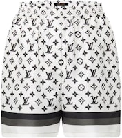 (Women) LOUIS VUITTON 3D Monogram Logo Print Loose Fit Casual Shorts White Women SS23 1ABSZR (Women) LOUIS VUITTON 3D Monogram Logo Print Loose Fit Casual Shorts White Women SS23 1ABSZR