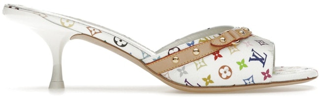 (Women) Louis Vuitton 6AM Mule Takashi Murakami White 1AGWUA (Women) Louis Vuitton 6AM Mule Takashi Murakami White 1AGWUA