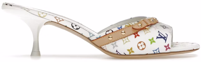 (Women) Louis Vuitton 6AM Mule Takashi Murakami White 1AGWUA (Women) Louis Vuitton 6AM Mule Takashi Murakami White 1AGWUA