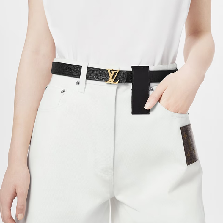 Details for (W) Louis Vuitton Sabuk Kulit Reversible 2.5cm dengan Logo dan Gesper Halus. M0570