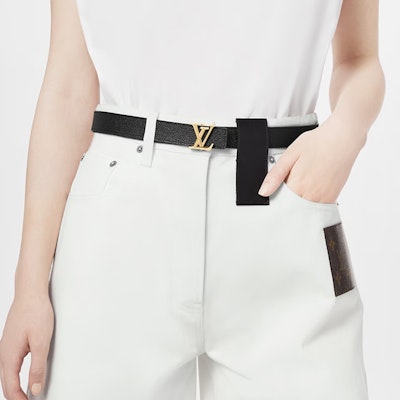 (W) Louis Vuitton Sabuk Kulit Reversible 2.5cm dengan Logo dan Gesper Halus. M0570 Details for (W) Louis Vuitton Sabuk Kulit Reversible 2.5cm dengan Logo dan Gesper Halus. M0570