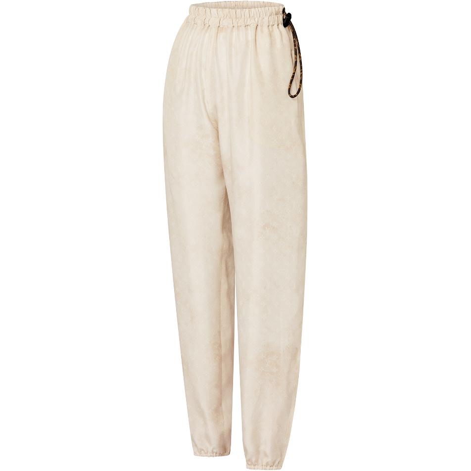Shop (W) Pantalones Jogger Beige con Cintura Elástica y Cordón Louis Vuitton. 1AFD05