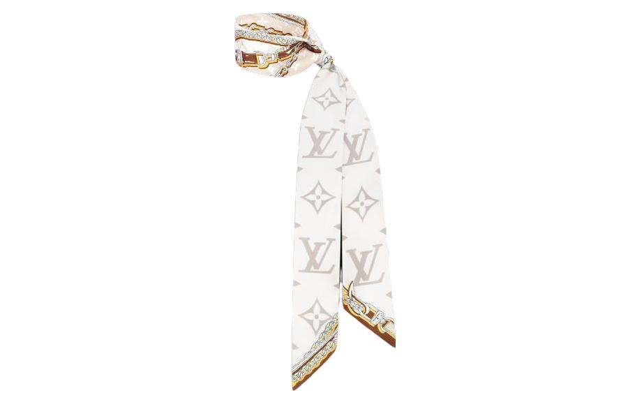 (Women) LOUIS VUITTON  Beige Printed Logo Scarf - 2024 Early Spring Collection. M77777 圖 3
