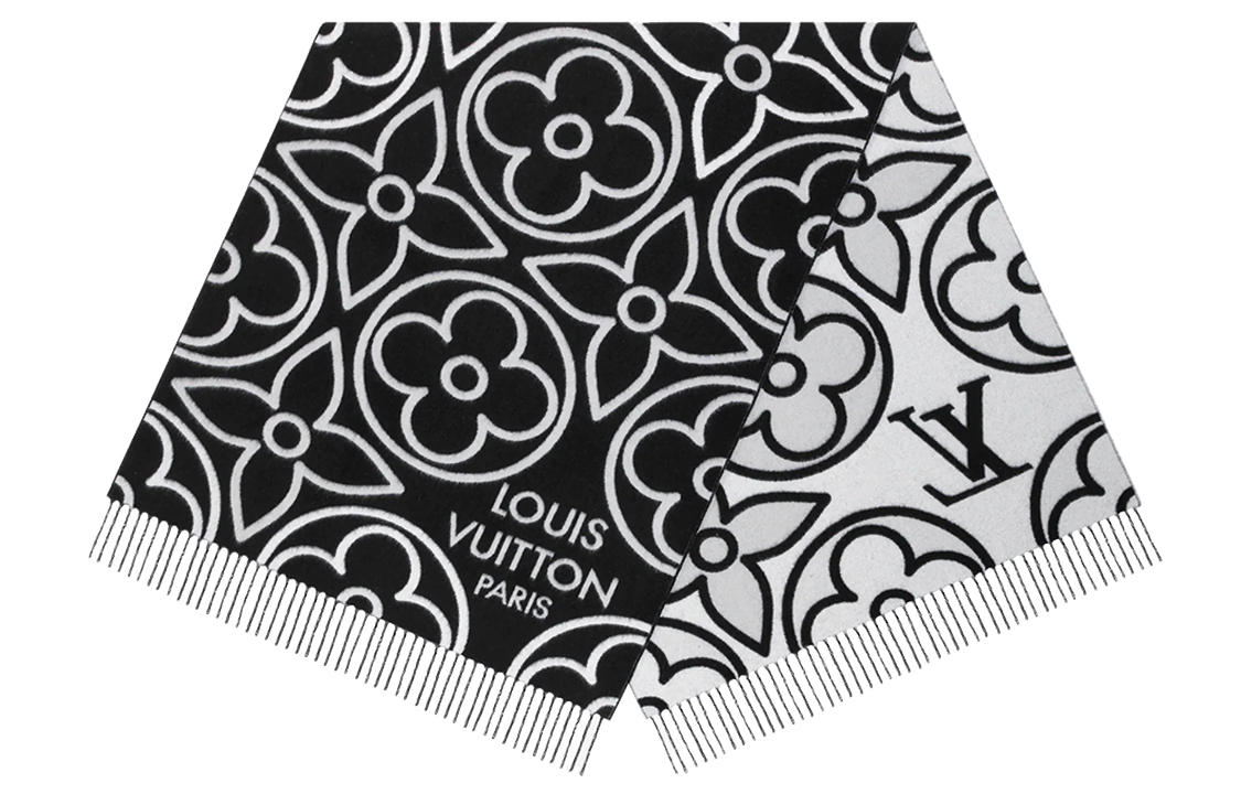 Order (W) 루이비통 블랙 캐시미어 울 패션 스카프 M78093