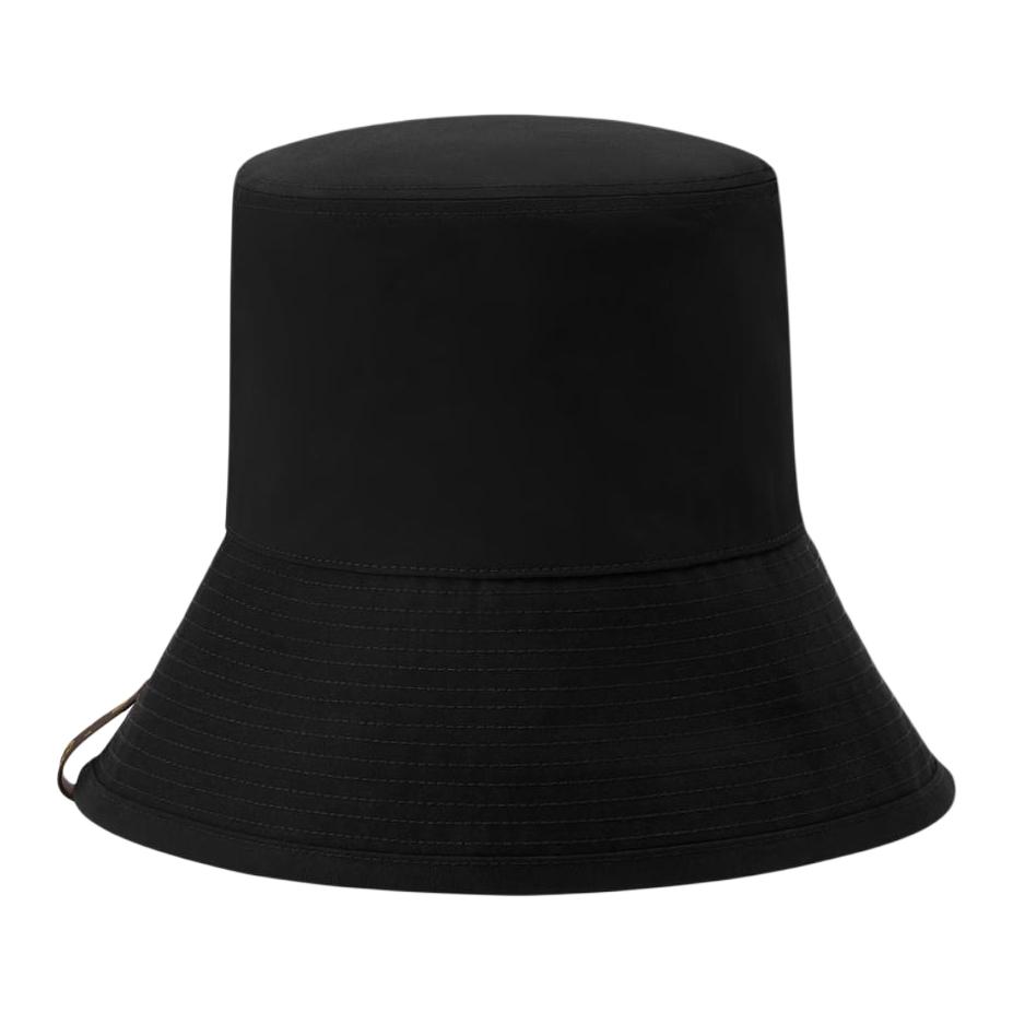 Lookbook (W) LOUIS VUITTON Topi Bucket Hitam Desain Polos Katun. M5353A
