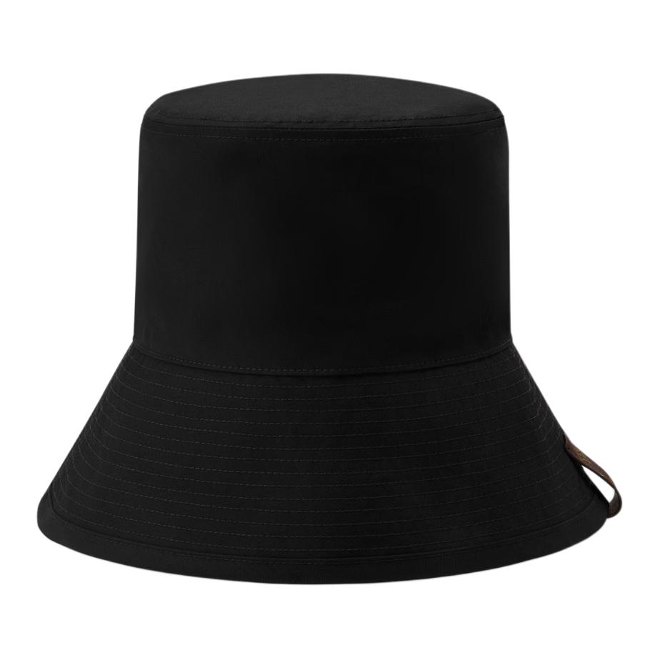 Shop (W) LOUIS VUITTON Topi Bucket Hitam Desain Polos Katun. M5353A