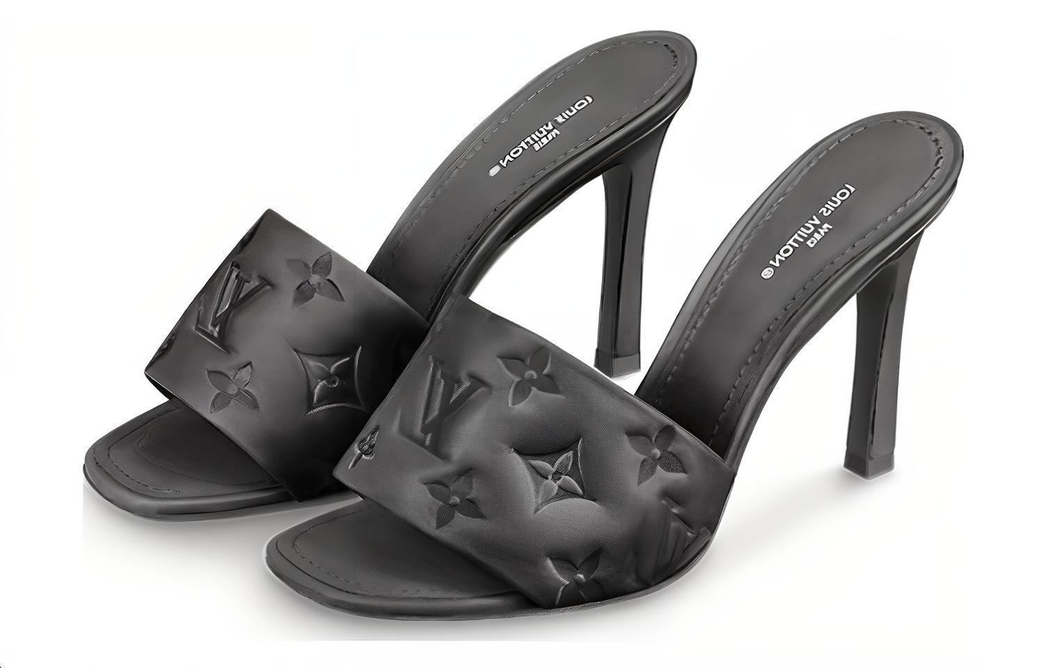 Lookbook (Women) Louis Vuitton 'Black Fashion Toe Post Slide' 1AAIQD