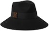 Order (W) Sombrero Fedora Negro de Fieltro Louis Vuitton - Diseño Sólido. M5360A