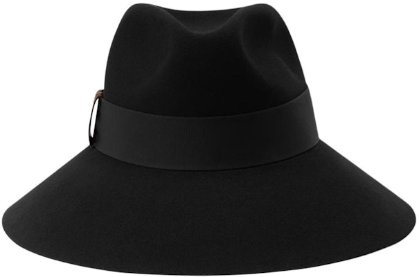 (W) Sombrero Fedora Negro de Fieltro Louis Vuitton - Diseño Sólido. M5360A Shop (W) Sombrero Fedora Negro de Fieltro Louis Vuitton - Diseño Sólido. M5360A