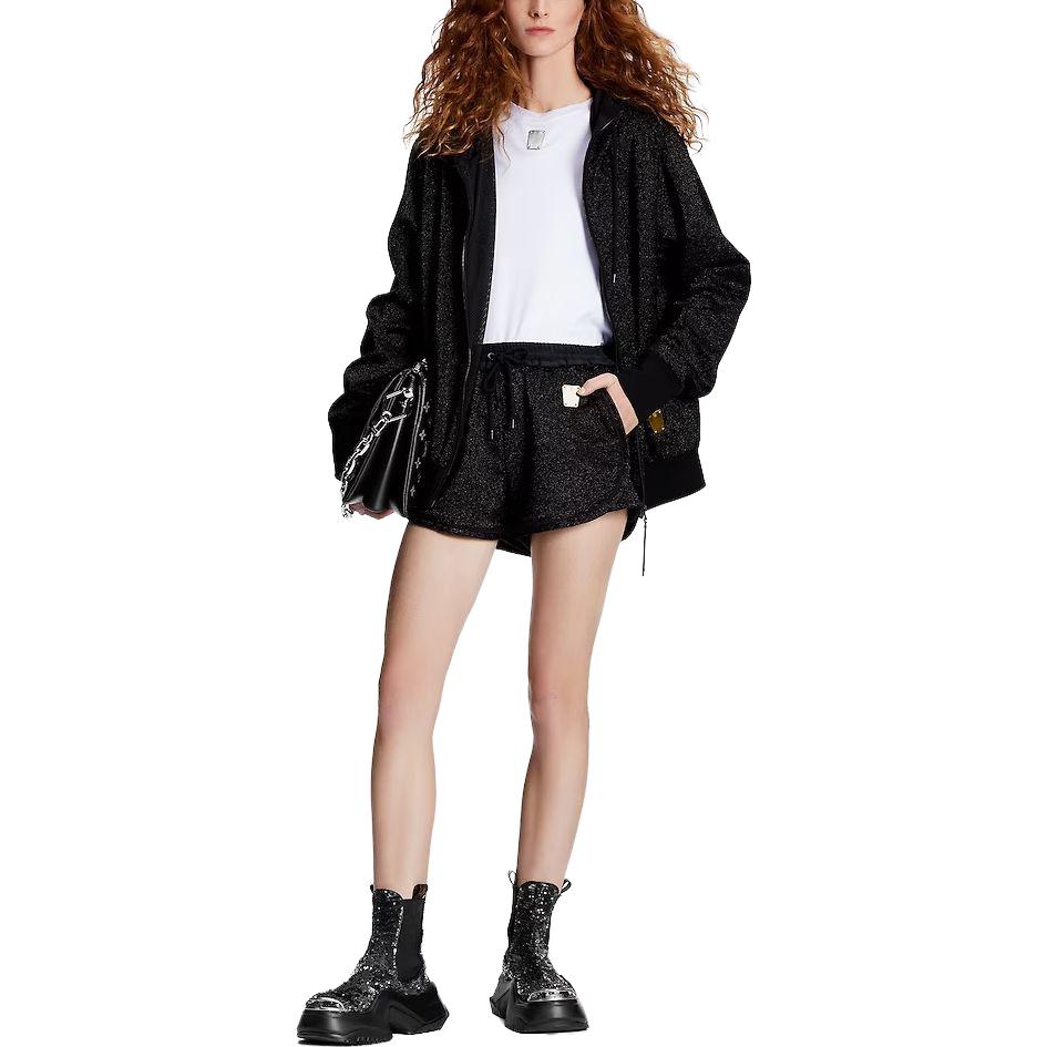 (Women) Louis Vuitton  Black Full-Zip Hoodie Sweatshirt 1AAXGJ 圖 3