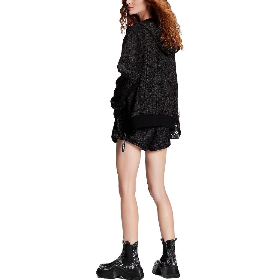 (Women) Louis Vuitton  Black Full-Zip Hoodie Sweatshirt 1AAXGJ 圖 5