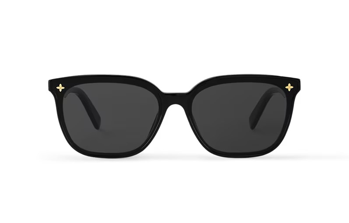 (Women) LOUIS VUITTON  Black Irregular Acetate Sunglasses with Logo Detail Z2136U 圖 3