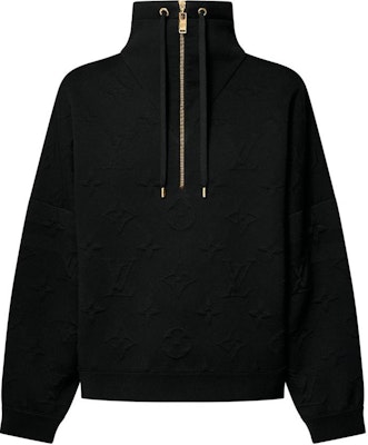 (Women) LOUIS VUITTON Black Knit Pullover High-Neck Sweater with Embossed Design 1AGCKQ Buy (Women) LOUIS VUITTON Black Knit Pullover High-Neck Sweater with Embossed Design 1AGCKQ