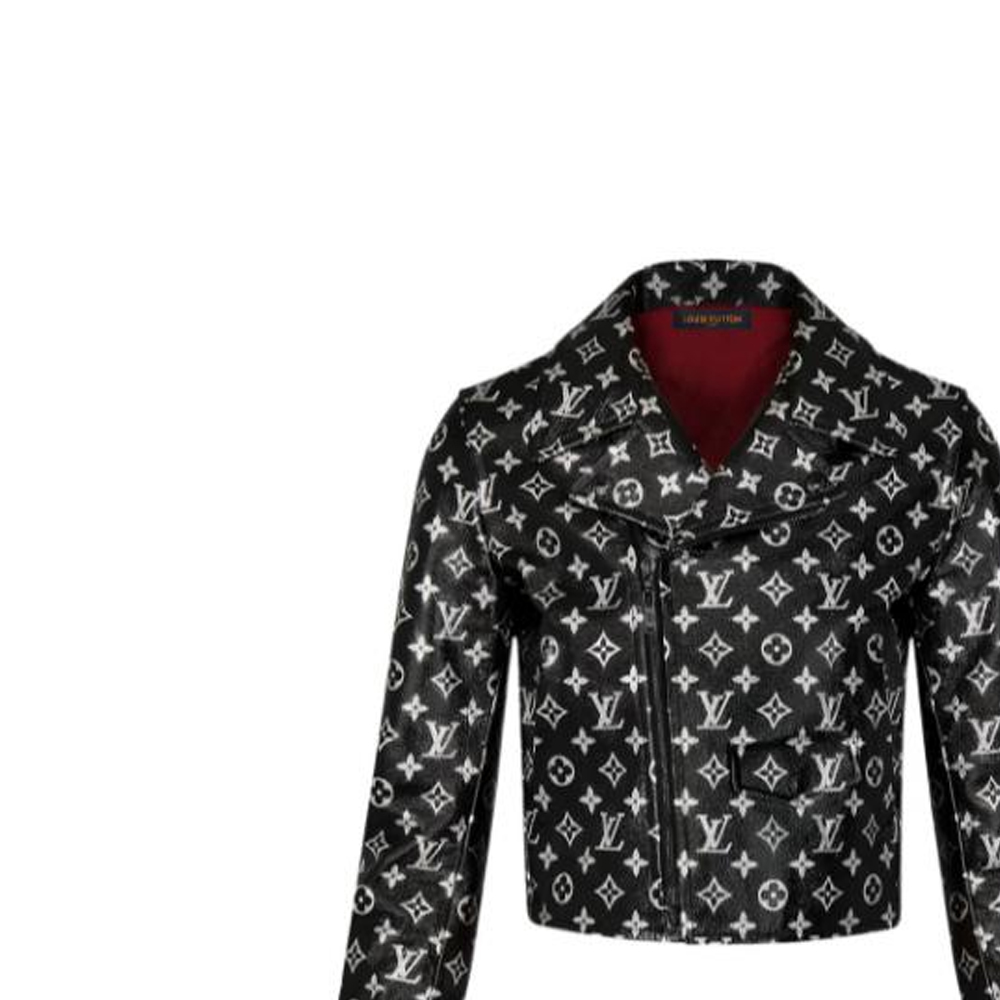 Purchase (Women) Louis Vuitton  Black Leather Long Sleeve Casual Jacket. 1A5JPU