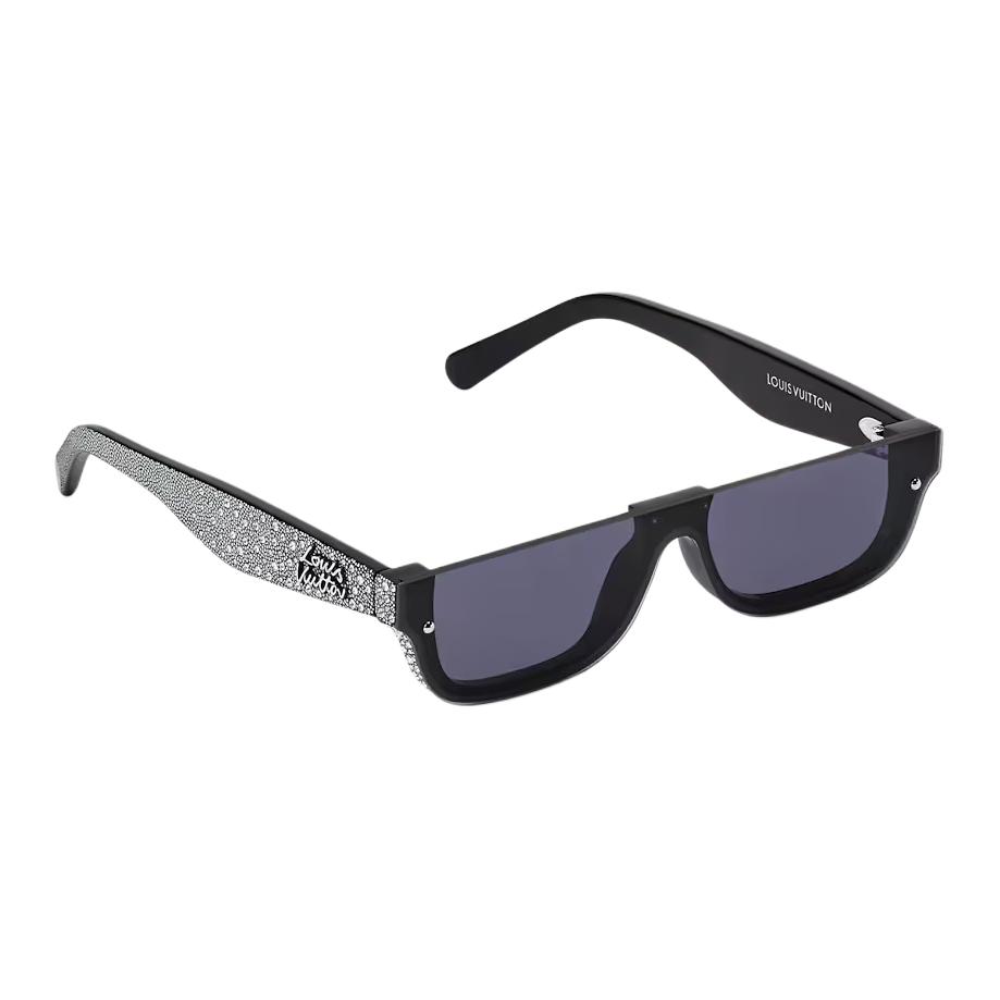 (Women) Louis Vuitton  Black Rhinestone Square Sunglasses, UV Protection. Z3155U 圖 2