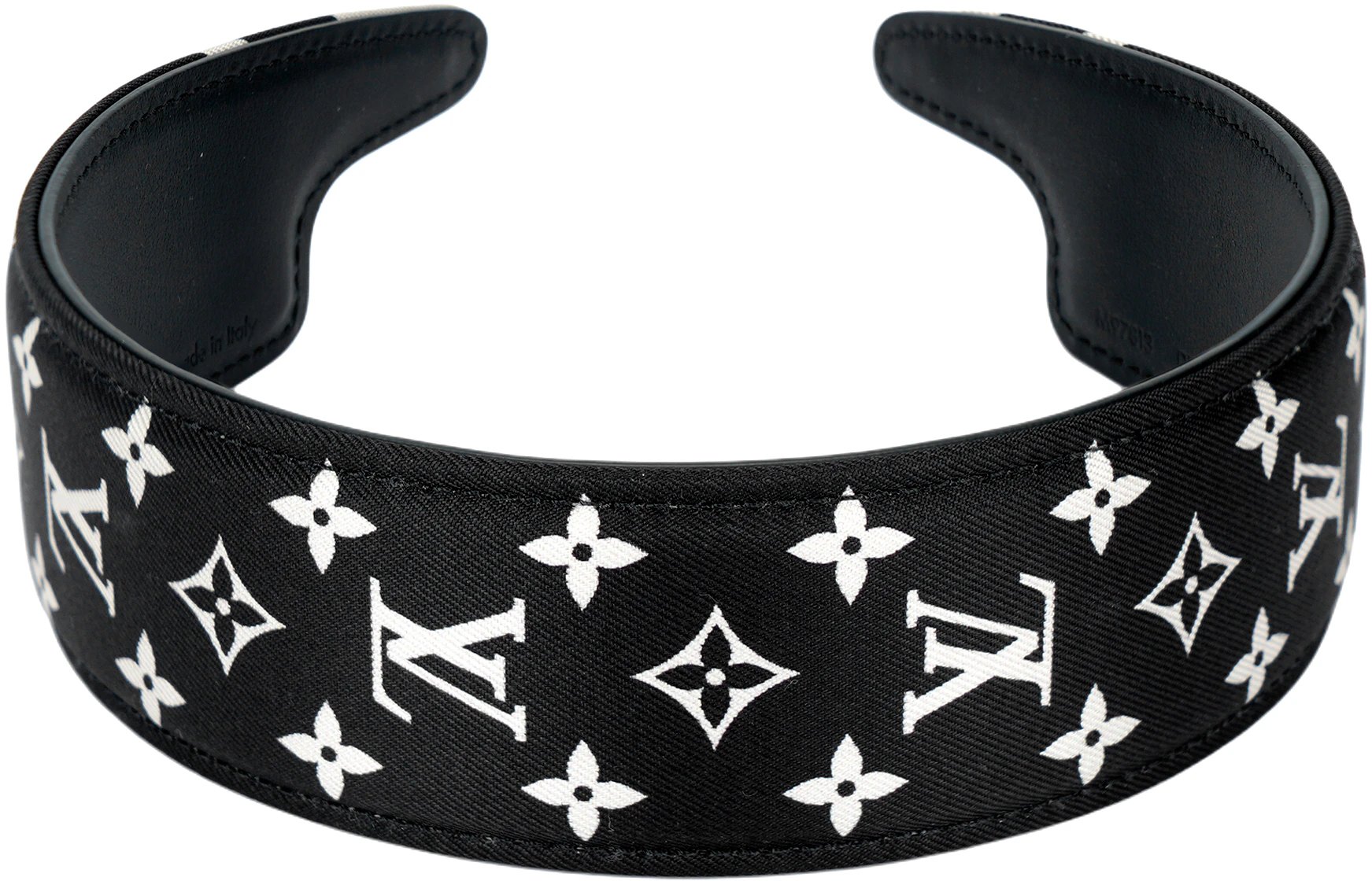 women-louis-vuitton-black-silk-monogram-headband-m97813