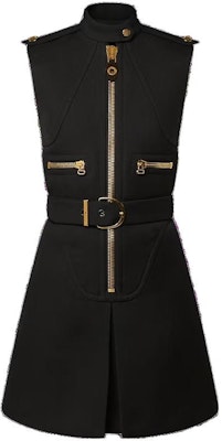 (W) 루이 비통 블랙 슬리브리스 터틀넥 슬림핏 미니 드레스. 1ABQUU Buy (W) 루이 비통 블랙 슬리브리스 터틀넥 슬림핏 미니 드레스. 1ABQUU