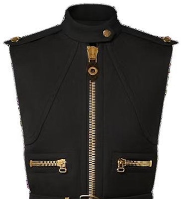 (W) 루이 비통 블랙 슬리브리스 터틀넥 슬림핏 미니 드레스. 1ABQUU Details for (W) 루이 비통 블랙 슬리브리스 터틀넥 슬림핏 미니 드레스. 1ABQUU