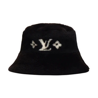 (Women) Louis Vuitton Black Solid Design Viscose Bucket Hat M7848