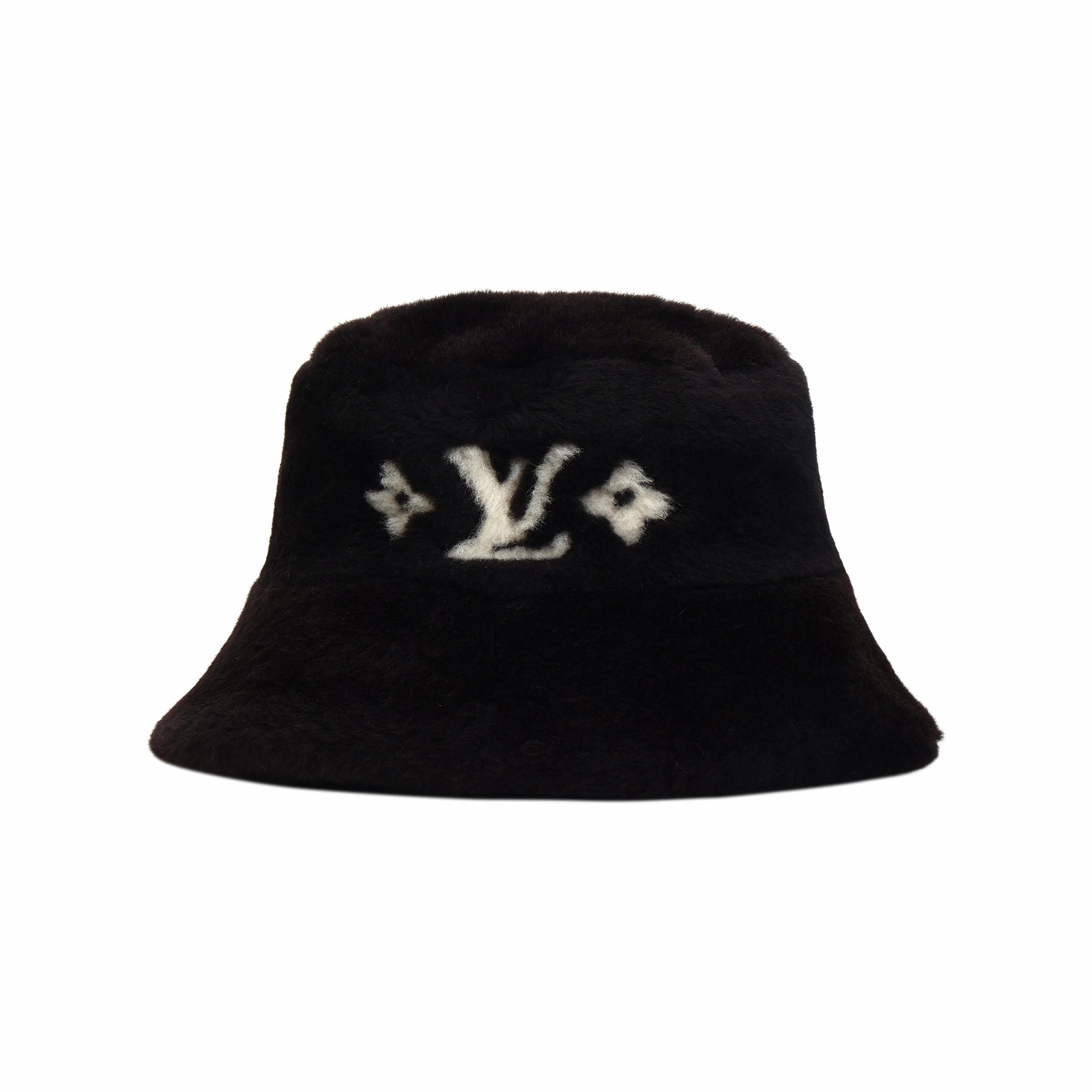 Order (W) Louis Vuitton Topi Bucket Hitam Desain Solid Viscose M7848