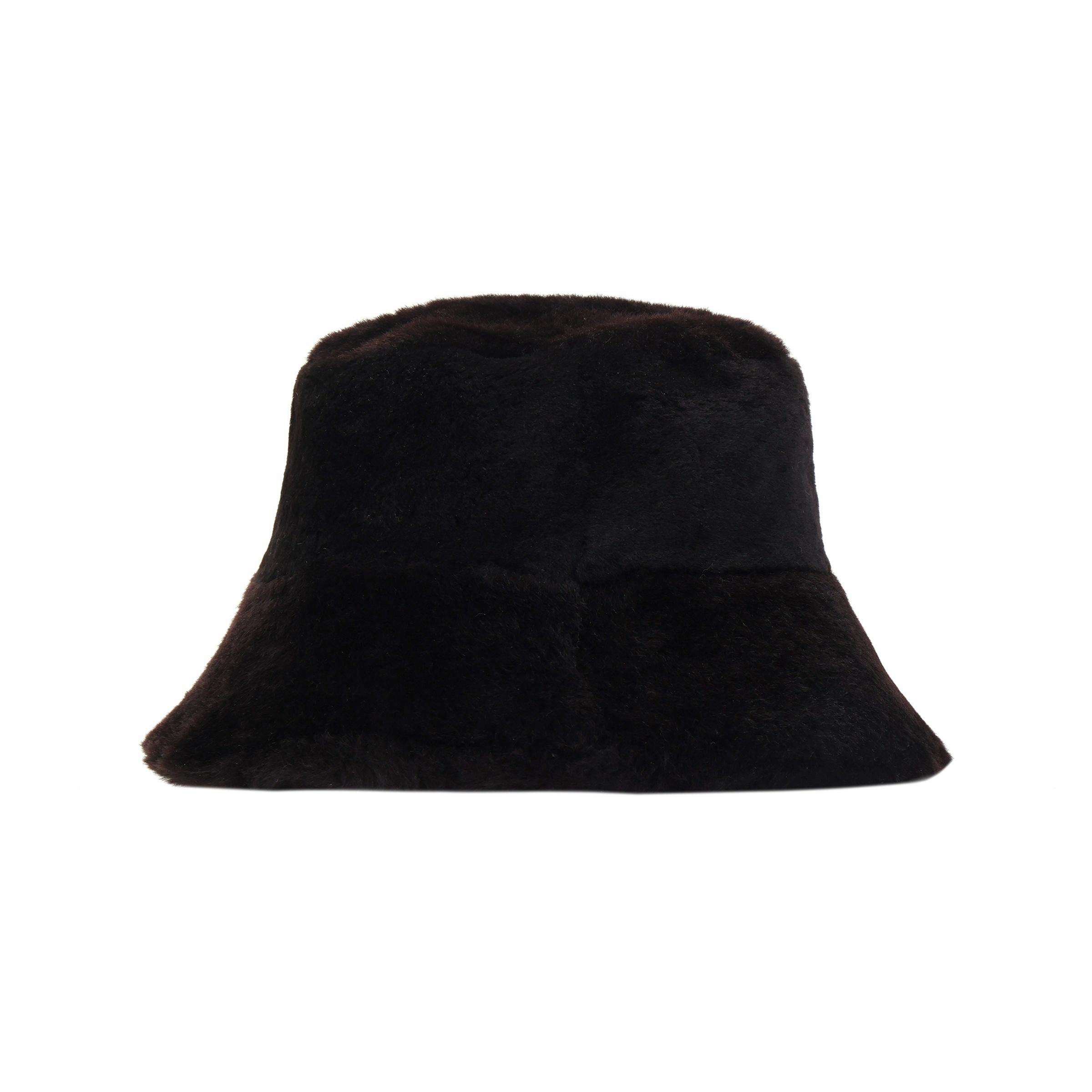 Shop (W) Louis Vuitton Topi Bucket Hitam Desain Solid Viscose M7848