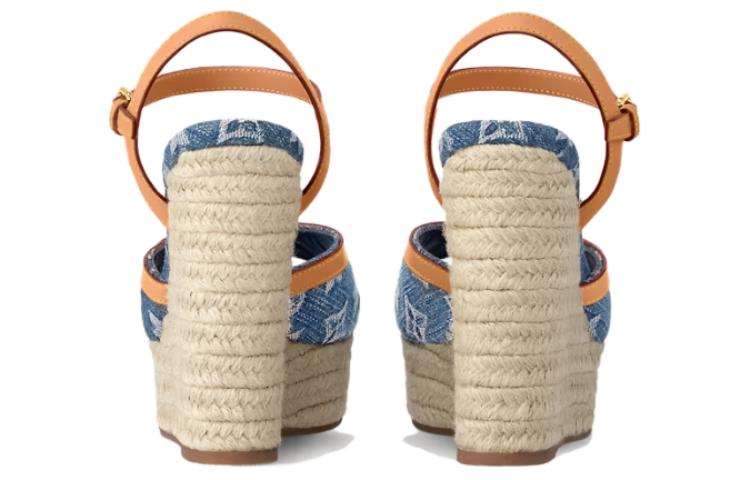 Purchase (W) Louis Vuitton Sandal Wedge Gesper Biru 1ACIZP