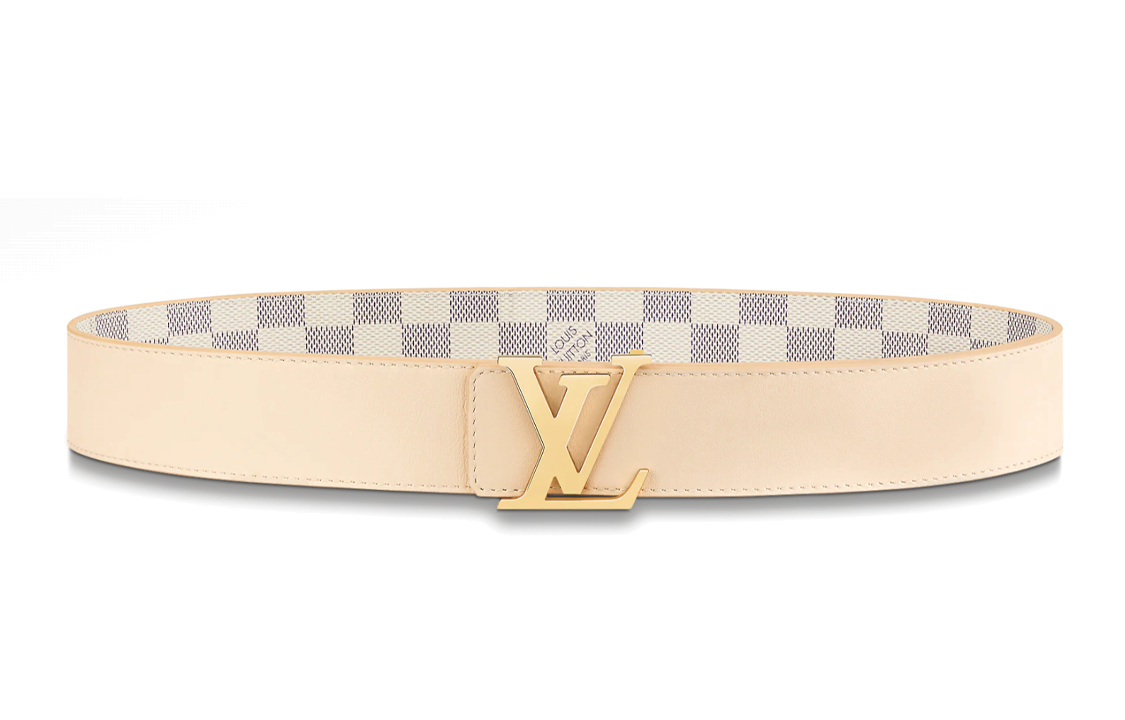 Lookbook (W) Cinturón Reversible Louis Vuitton Azul Cuadros 4cm. M0569Q