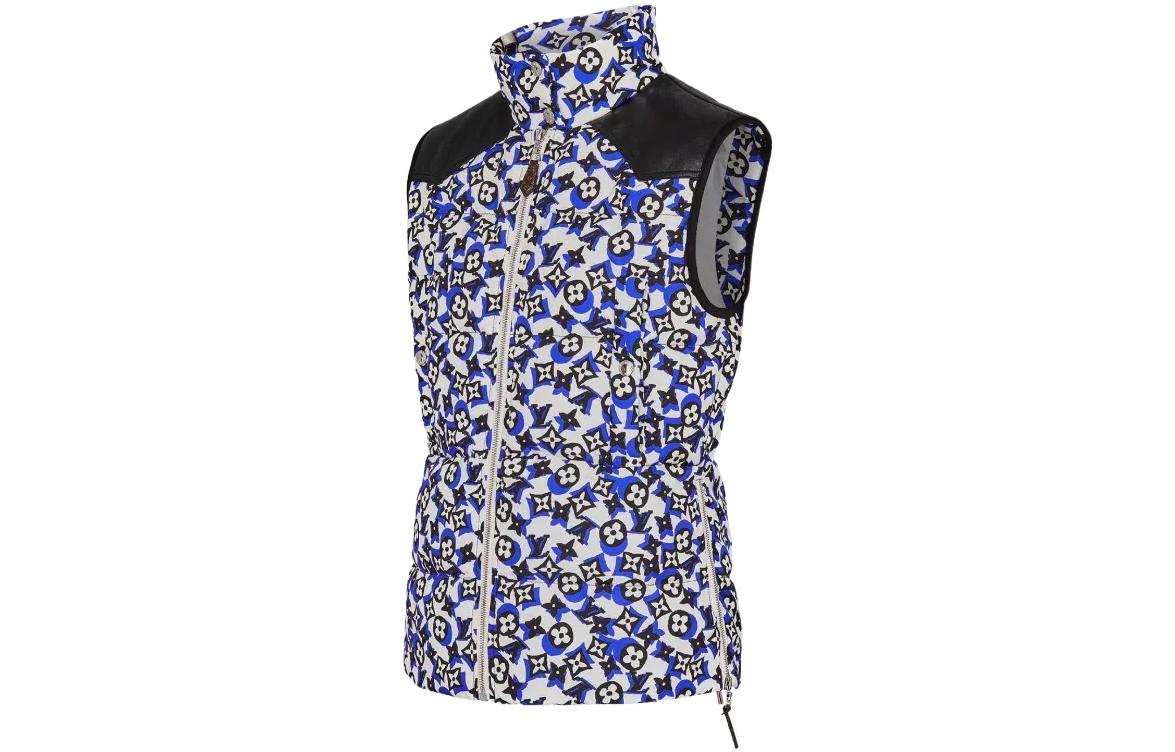 Shop (W) 路易威登 藍色高領拉鍊無袖背心 1Z4Z1Z