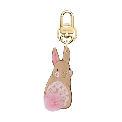 (Women) LOUIS VUITTON Brown Bunny Pattern Fashion Keychain. M00994