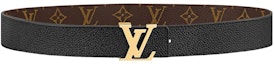 Lookbook (W) Cinturón de Cuero Marrón LOUIS VUITTON con Logo, Ancho de 3cm. M0565V