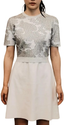 (W) 루이 비통 캐주얼 실버-화이트 반팔 크루넥 원피스 RW181B Lookbook (W) 루이 비통 캐주얼 실버-화이트 반팔 크루넥 원피스 RW181B