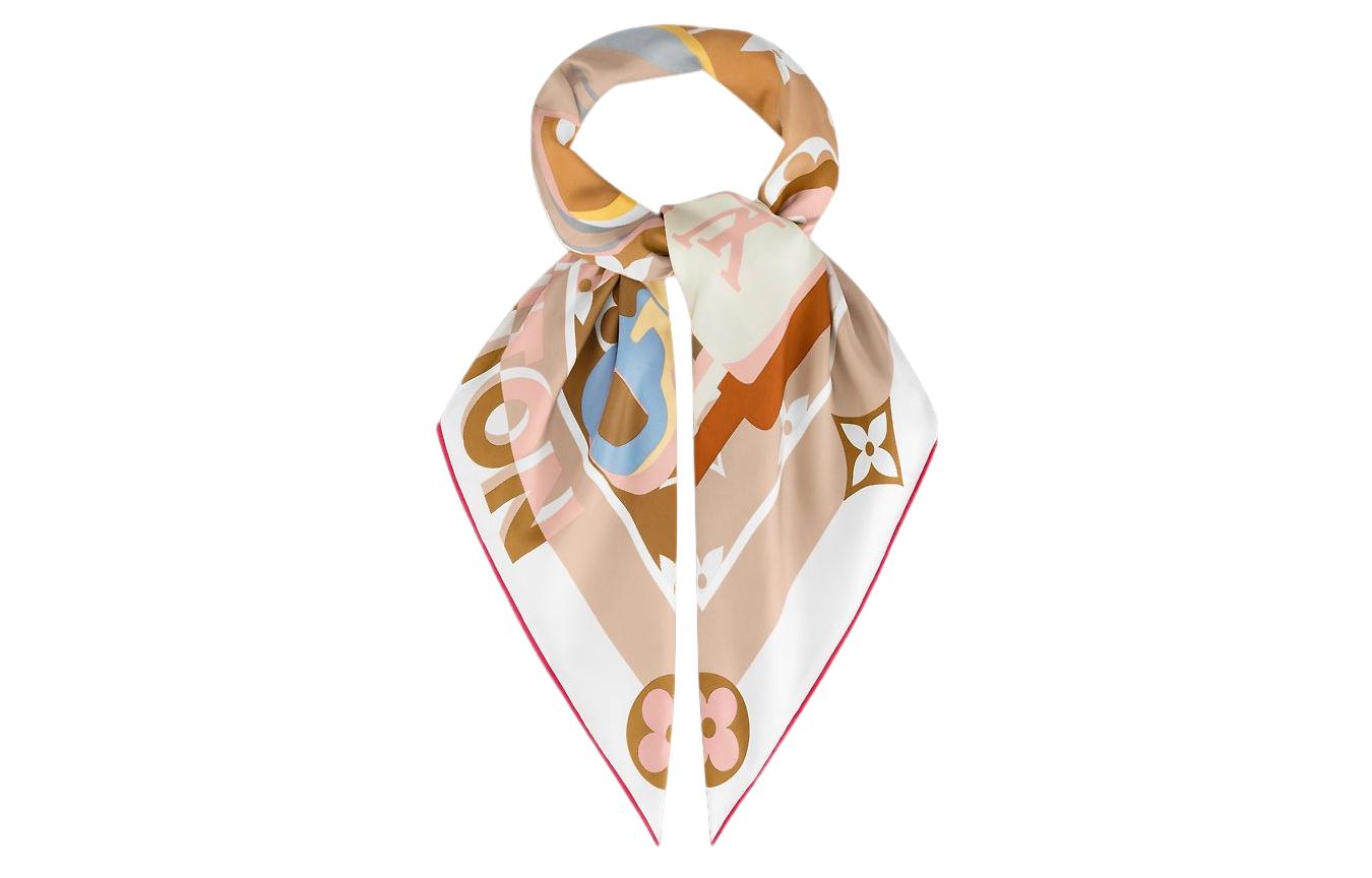 (Women) Louis Vuitton  Fashion Classic Stylish Elegant Silk Scarf M77657 圖 3
